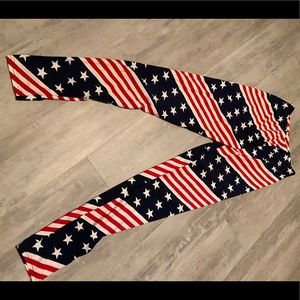 Highwaisted American Flag Leggings